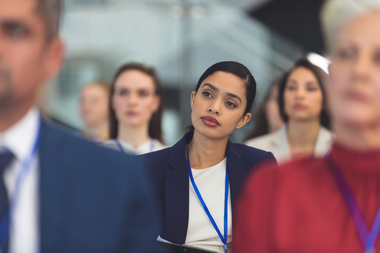 business women learning